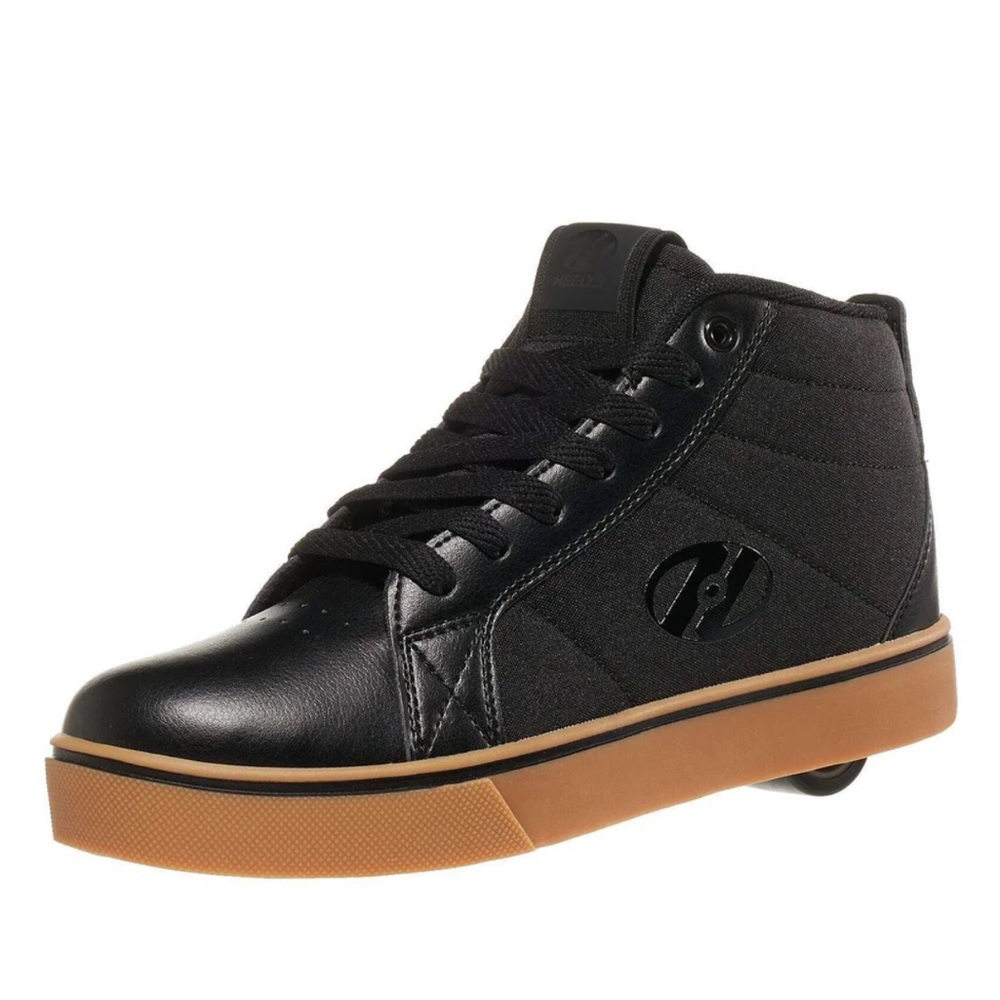 Heelys Black and Tan High-Top Skate Shoes